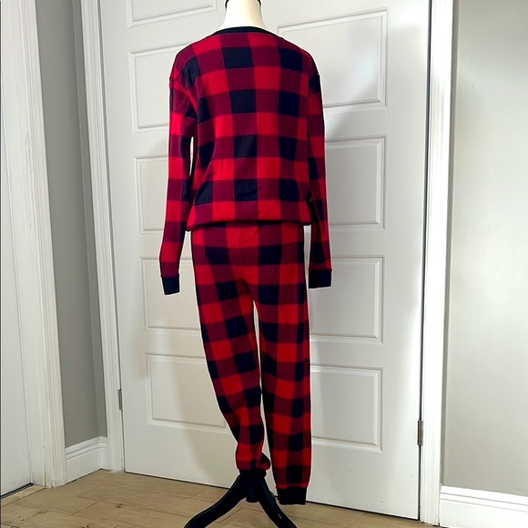 The Children's Place Adult Red and Black Buffalo Check Holiday Christmas Pajamas - Picture 4 of 10